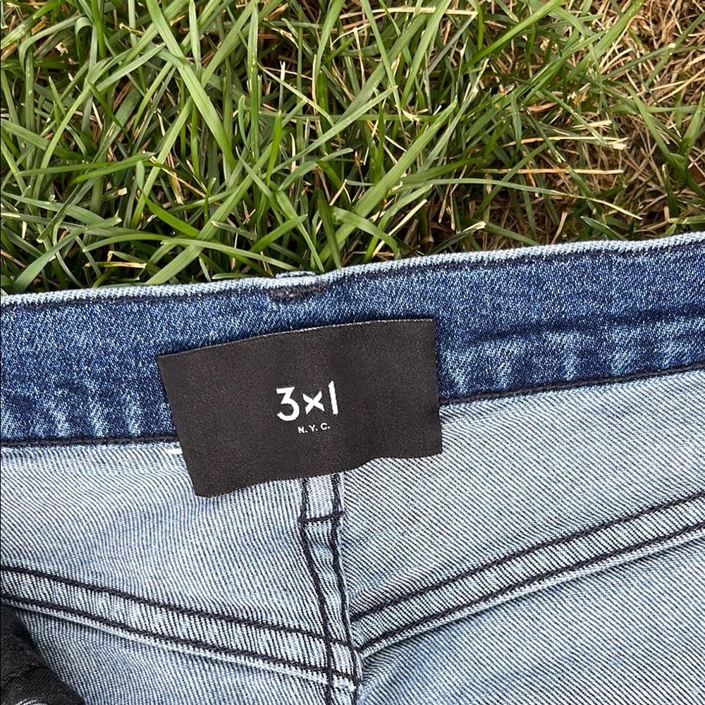 3x1 Blue Jeans with Traditional Denim Weave